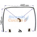 GUARNIZIONE FORNO CON 3 LATI  2 LUNETTE E 2 FERMI * NARDI - VARIE MARCHE
