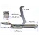 KIT CERNIERE PORTA FORNO TIPO ARISTON INDESIT - IGNIS - NARDI - PHILIPS - WHIRPOOL