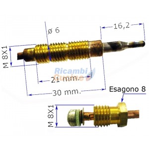 termocoppia per piano cottura valvolato - varie marche  1400 mm.