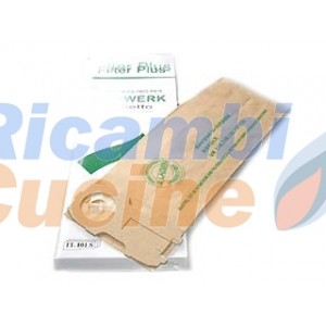 confezione 8 sacchi per aspirapolvere Vorwerk folletto VK 118 - VK 119 - VK 120 - VK 121 - VK 122