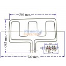 RESISTENZA DOPPIA MAXIFORNO W1000/2000 V230 TIPO LOFRA CODICE ORIGINALE LOFRA: 03010498 