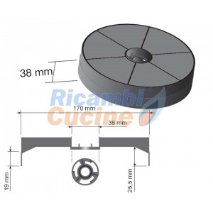 filtro circolare per cappa aspirante TURBO AIR